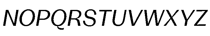 KAttilaPreview 55RegularItalic Font UPPERCASE