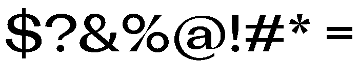 KAttilaPreview 60Medium Font OTHER CHARS