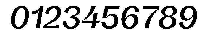 KAttilaPreview 65MediumItalic Font OTHER CHARS