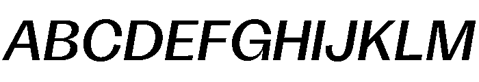 KAttilaPreview 65MediumItalic Font UPPERCASE