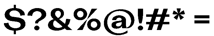 KAttilaPreview 70Semibold Font OTHER CHARS