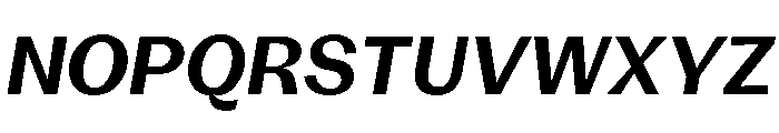 KAttilaPreview 75SemiboldItalic Font UPPERCASE