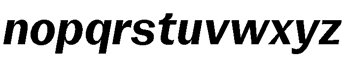 KAttilaPreview 75SemiboldItalic Font LOWERCASE