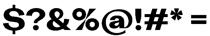 KAttilaPreview 80Bold Font OTHER CHARS
