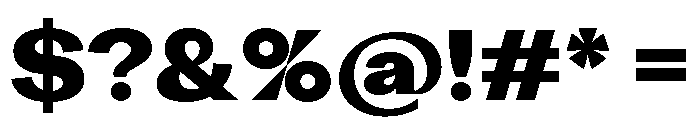 KAttilaPreview 90Black Instance Font OTHER CHARS