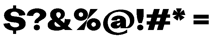 KAttilaPreview 90Black Font OTHER CHARS