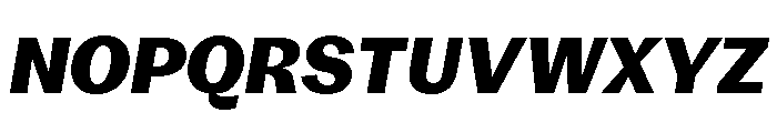 KAttilaPreview 95BlackItalic Font UPPERCASE
