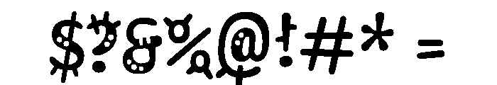 Kablammo Bloop Instance Font OTHER CHARS