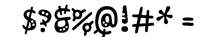 Kablammo Eek Instance Font OTHER CHARS