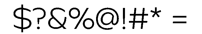 Kaio Light Font OTHER CHARS