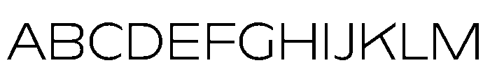 Kaio Light Font UPPERCASE