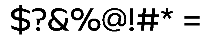 Kaio Regular Font OTHER CHARS