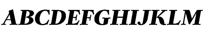 Kalice BlackItalic Font UPPERCASE
