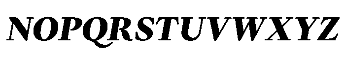 Kalice BlackItalic Font UPPERCASE