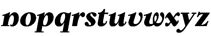 Kalice BlackItalic Font LOWERCASE