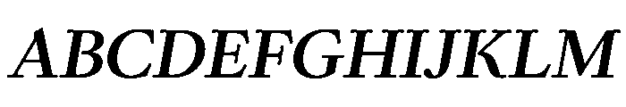 Kalice BoldItalic Font UPPERCASE