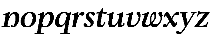 Kalice BoldItalic Font LOWERCASE