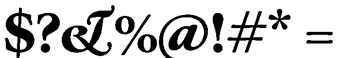 Kalice ExtraBold Font OTHER CHARS