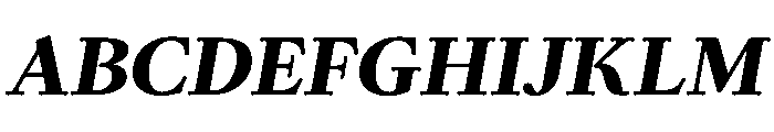 Kalice ExtraBoldItalic Font UPPERCASE