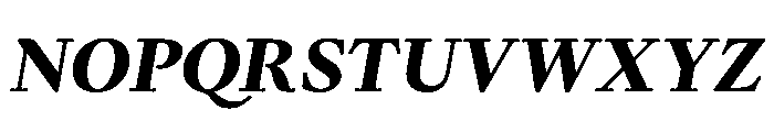 Kalice ExtraBoldItalic Font UPPERCASE