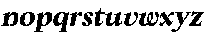 Kalice ExtraBoldItalic Font LOWERCASE