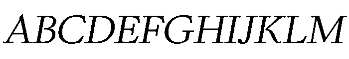 Kalice Italic Font UPPERCASE