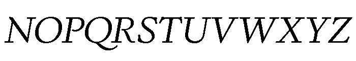 Kalice Italic Font UPPERCASE