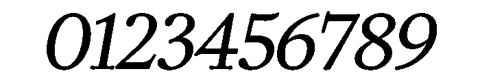 Kalice MediumItalic Font OTHER CHARS