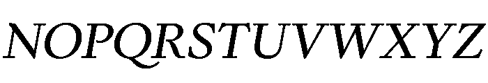 Kalice MediumItalic Font UPPERCASE