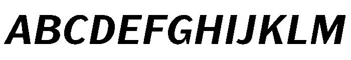 KantonGothic BoldItalic Instance Font UPPERCASE