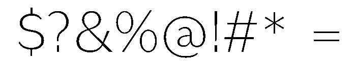 KantonGothic ExtraLight Instance Font OTHER CHARS