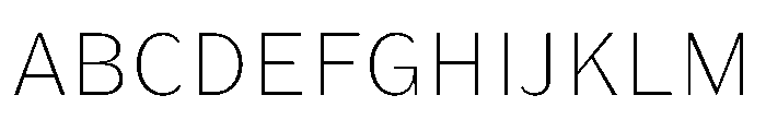 KantonGothic ExtraLight Instance Font UPPERCASE