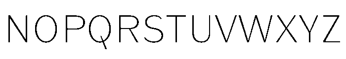KantonGothic ExtraLight Instance Font UPPERCASE