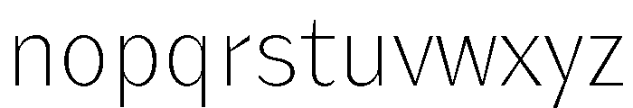 KantonGothic ExtraLight Instance Font LOWERCASE