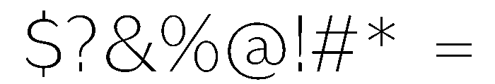 KantonGothic ExtraLight Font OTHER CHARS