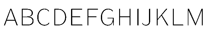 KantonGothic ExtraLight Font UPPERCASE
