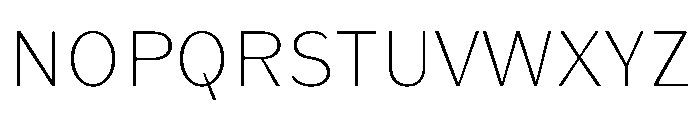 KantonGothic ExtraLight Font UPPERCASE