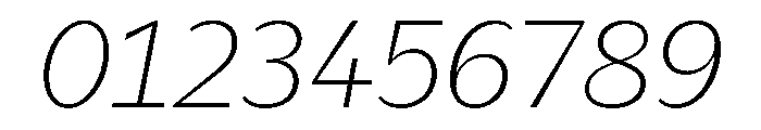 KantonGothic ExtraLightItalic Instance Font OTHER CHARS
