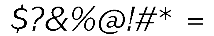KantonGothic LightItalic Instance Font OTHER CHARS