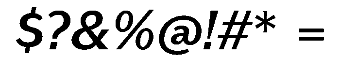 KantonGothic MediumItalic Instance Font OTHER CHARS