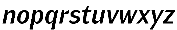 KantonGothic MediumItalic Font LOWERCASE