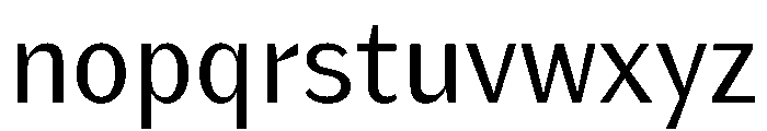 KantonGothic Regular Instance Font LOWERCASE