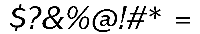 KantonGothic RegularItalic Font OTHER CHARS