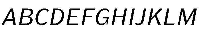 KantonGothic RegularItalic Font UPPERCASE
