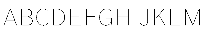 KantonGothic Thin Instance Font UPPERCASE