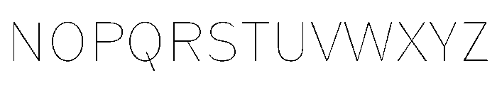 KantonGothic Thin Instance Font UPPERCASE