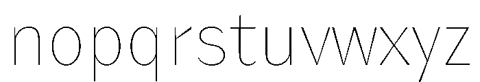 KantonGothic Thin Instance Font LOWERCASE
