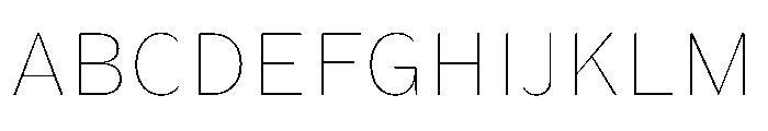 KantonGothic Thin Font UPPERCASE