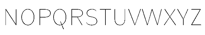 KantonGothic Thin Font UPPERCASE