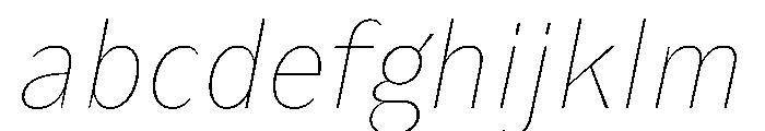 KantonGothic ThinItalic Instance FONT